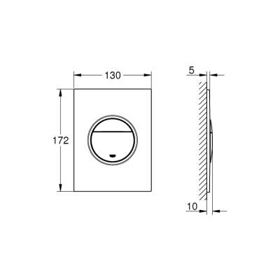 Grohe Nova Cosmopolitan S Kumanda Paneli - 37601En0 - 2