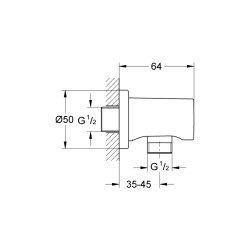 Grohe Rainshower Askılı Duş Çıkış Dirseği - 27057LS0 - 2