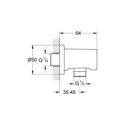 Grohe Rainshower Askılı Duş Çıkış Dirseği - 27057LS0 - 2