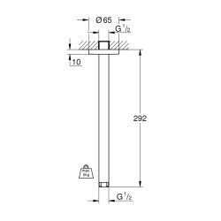 Grohe Rainshower Duş Başlığı Dirseği 292 Mm - 28497000 - 2