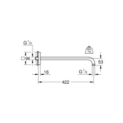 Grohe Rainshower Duş Kolu 422 Mm - 26145000 - 2