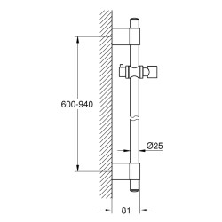 Grohe Rainshower Duş Sürgüsü, 900 Mm - 28819001 - 2