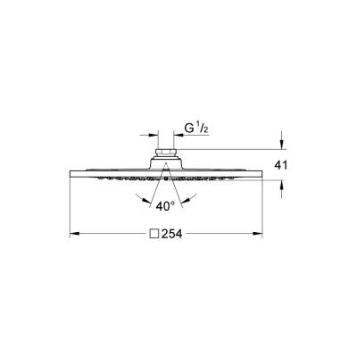 Grohe Rainshower F-Series 10 Tepe Duşu 1 Akışlı - 27271000 - 2