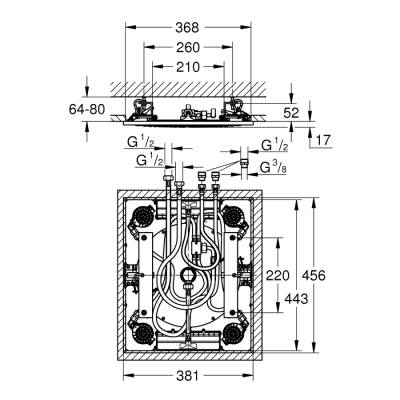 Grohe Rainshower F-Series 15 Tepe Duşu 3 Akışlı - 27939001 - 2