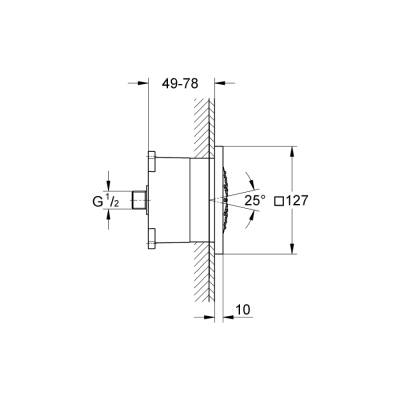 Grohe Rainshower F-Series 5 Yan Duş - 27251000 - 2