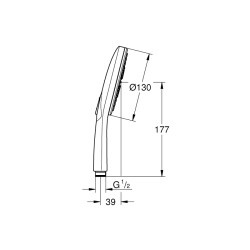 Grohe Rainshower Smartactive 130 El Duşu 3 Akışlı - 26574Gl0 - 2