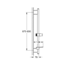 Grohe Rainshower Smartactive Duş Sürgüsü, 900 Mm - 26603A00 - 2