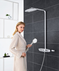 Grohe Rainshower System Smartcontrol Duo 360 Duvara Monte Termostatik Bataryalı Duş Sistemi - 26250000 - 4