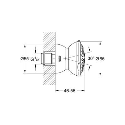 Grohe Relexa 65 Yan Duş 2 Akışlı - 27067000 - 2