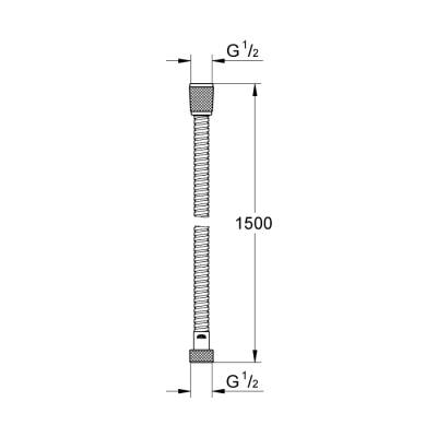 Grohe Relexaflex Metal Long - Life Metal Duş Hortumu 1500 - 28143LS0 - 2