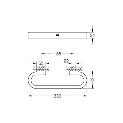 Grohe Selection Banyo Tutamağı - 41064Al0 - 2