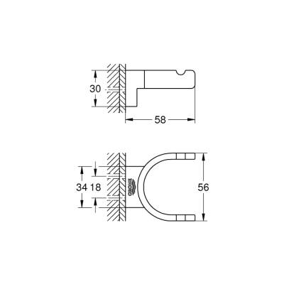 Grohe Selection Çift Havlu Askısı - 41049000 - 2