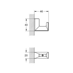 Grohe Selection Cube HavluBornoz Askılığı - 40782000 - 2