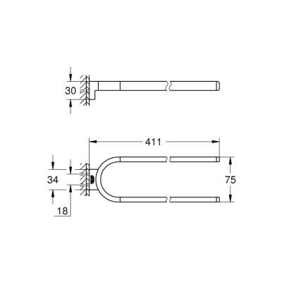 Grohe Selection Havlu Tutacağı, Sabit - 41059Be0 - 2