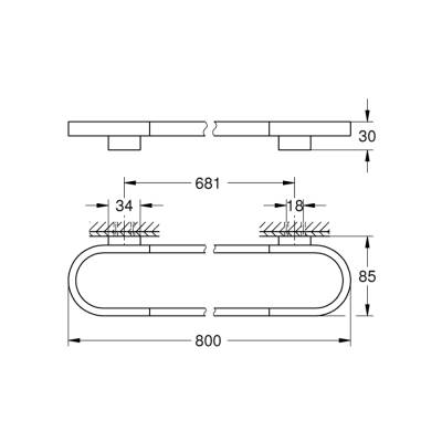 Grohe Selection Havluluk - 41058A00 - 2