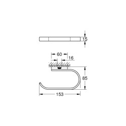 Grohe Selection Tuvalet Kağıtlığı - 41068000 - 2