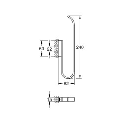 Grohe Selection Yedek Tuvalet Kağıdı Tutacağı (Çift Rulo İçin) - 41067Dc0 - 2