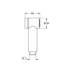 Grohe Sena Taharet Spreyi 35 El Duşu 1 Akışlı - 26328000 - 2