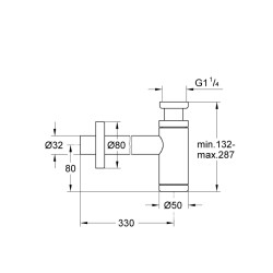 Grohe Sifon 1 14 - 28912000 - 2