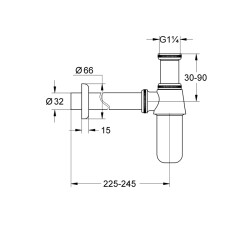 Grohe Sifon 1 14 - 28920000 - 2