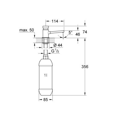 Grohe Sıvı Sabunluk - 36194000 - 2