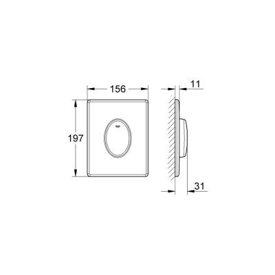 Grohe Skate Air Kumanda Paneli - 38564Sh0 - 2