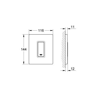 Grohe Skate Cosmopolitan Kumanda Paneli - 38784P00 - 2