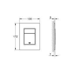 Grohe Skate Cosmopolitan S Kumanda Paneli - 37535000 - 2