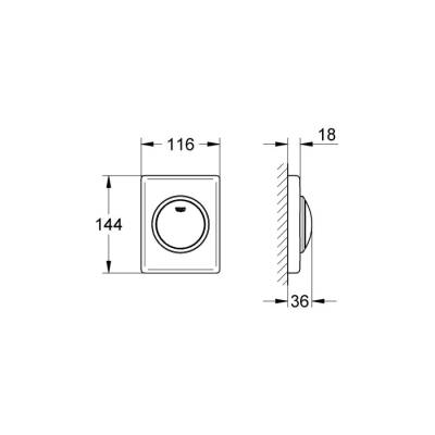 Grohe Skate Kumanda Paneli - 38595000 - 2