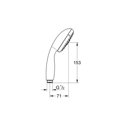 Grohe Tempesta 100 El Duşu 3 Akışlı - 28419002 - 2