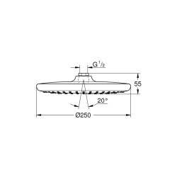 Grohe Tempesta 250 Tepe Duşu 1 Akışlı - 26662000 - 2