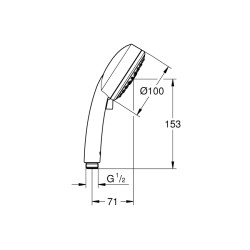 Grohe Tempesta Cosmopolitan 100 El Duşu 3 Akışlı - 27572002 - 2