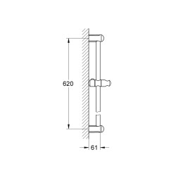 Grohe Tempesta Duş Sürgüsü, 600 Mm - 27523000 - 2