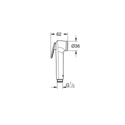 Grohe Tempesta-F Taharet Spreyi 30 El Duşu 1 Akışlı - 27512001 - 2