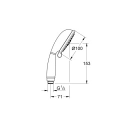 Grohe Tempesta Rustic 100 El Duşu 4 Akışlı - 27608001 - 2